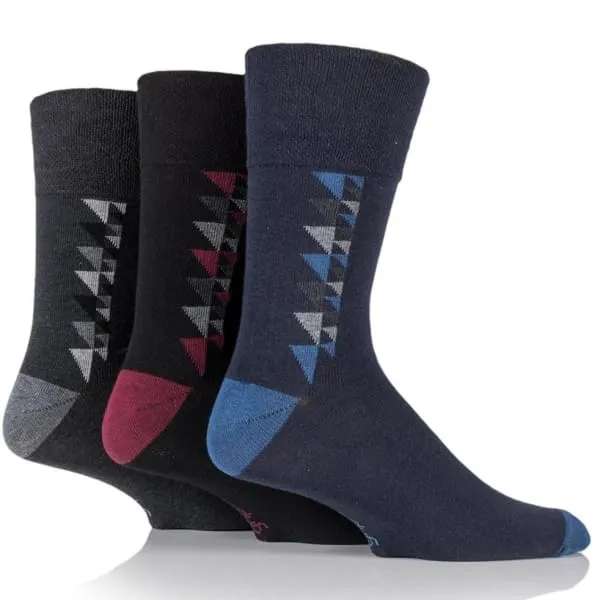 3 Pairs Non Binding Socks for Men in George