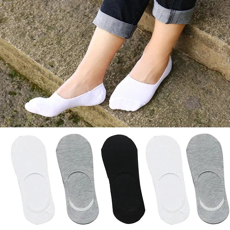 3Pair Invisible Short Thin Ankle Boat Socks with Shallow Mouth for Men