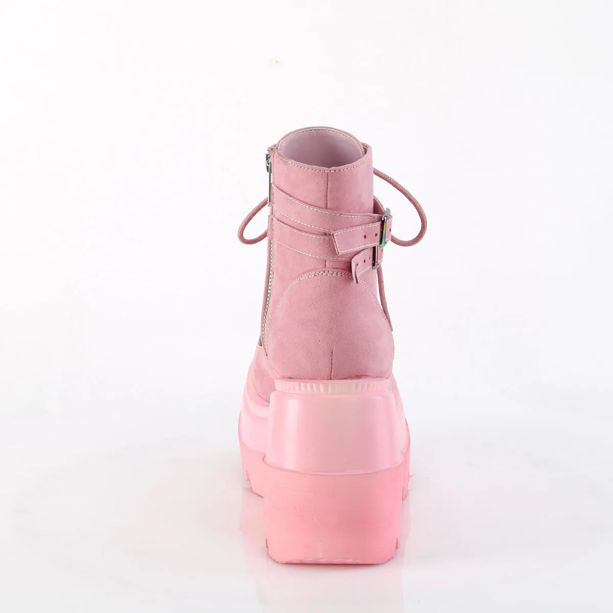 4 Inch Platform SHAKER-52 Baby Pink Suede