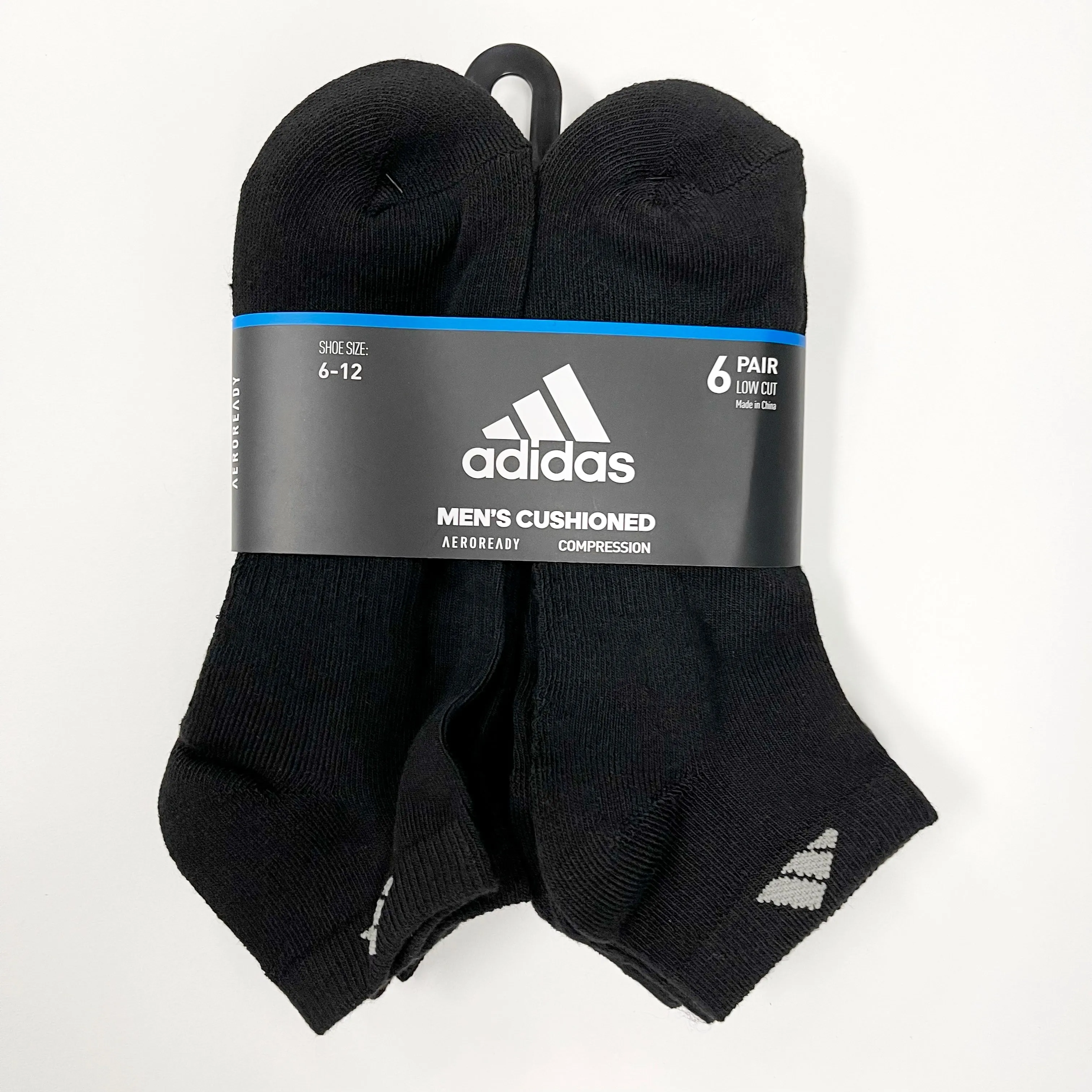 Adidas Mens Comfort Cushioned Low-Cut Socks - 6 Pairs, Perfect for Everyday Wear and Athletic Activities