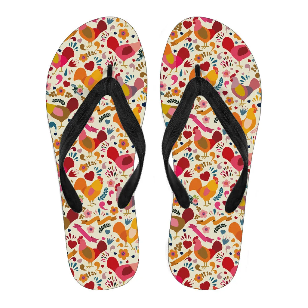 Adorable Chicken Flip Flops