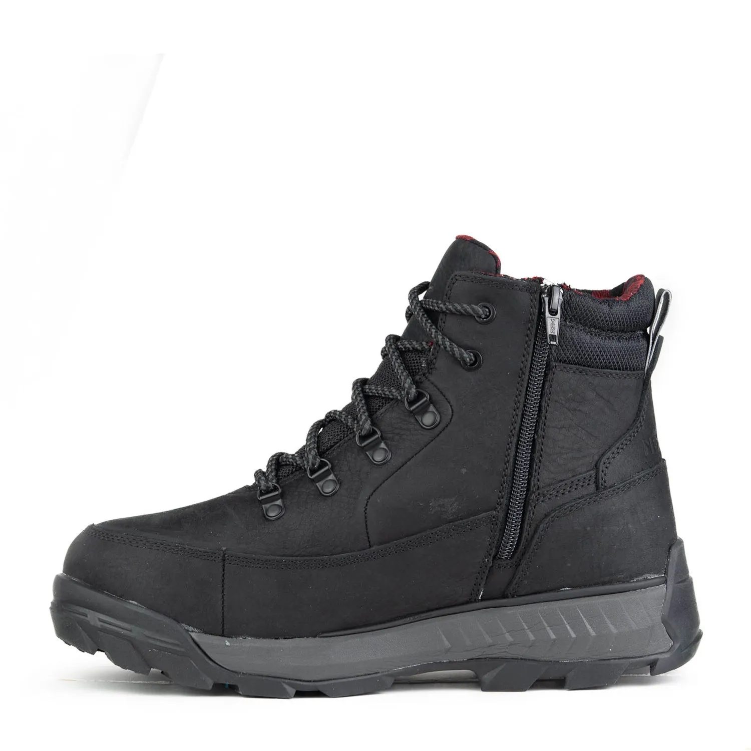 All Black Men's Short Winter Boots