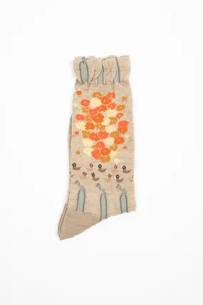 AM-771 A Fine Day Socks Beige