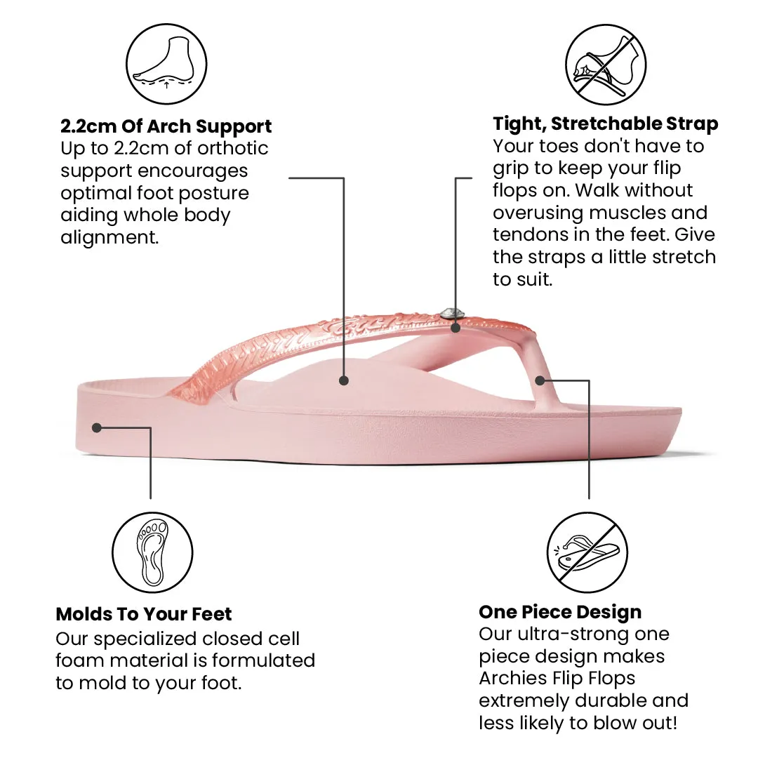 Arch Support Flip Flops - Classic - Pink