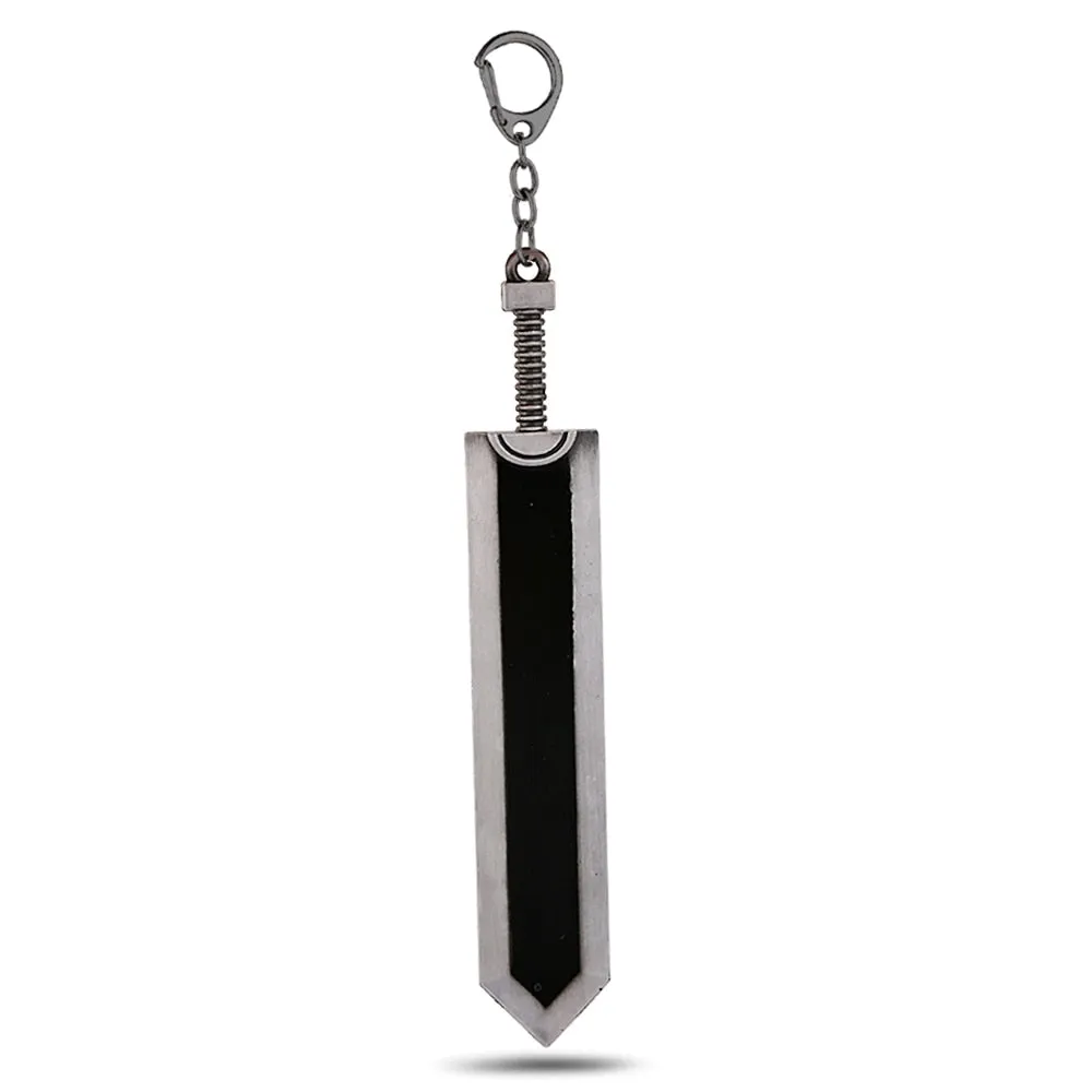 Berserk Guts Keychain - Legend Warrior Sword Pendant Keyring - Anime Accessories