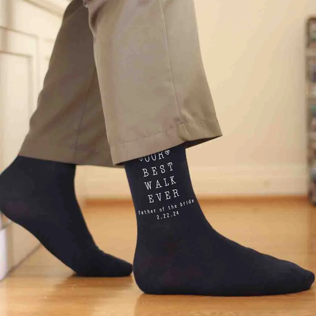 Best Walk Ever Wedding Socks for the Father of the Bride