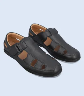 BM5946-BLACK-Men casual Sandal