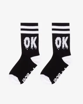 BOB OK Black Skate Socks