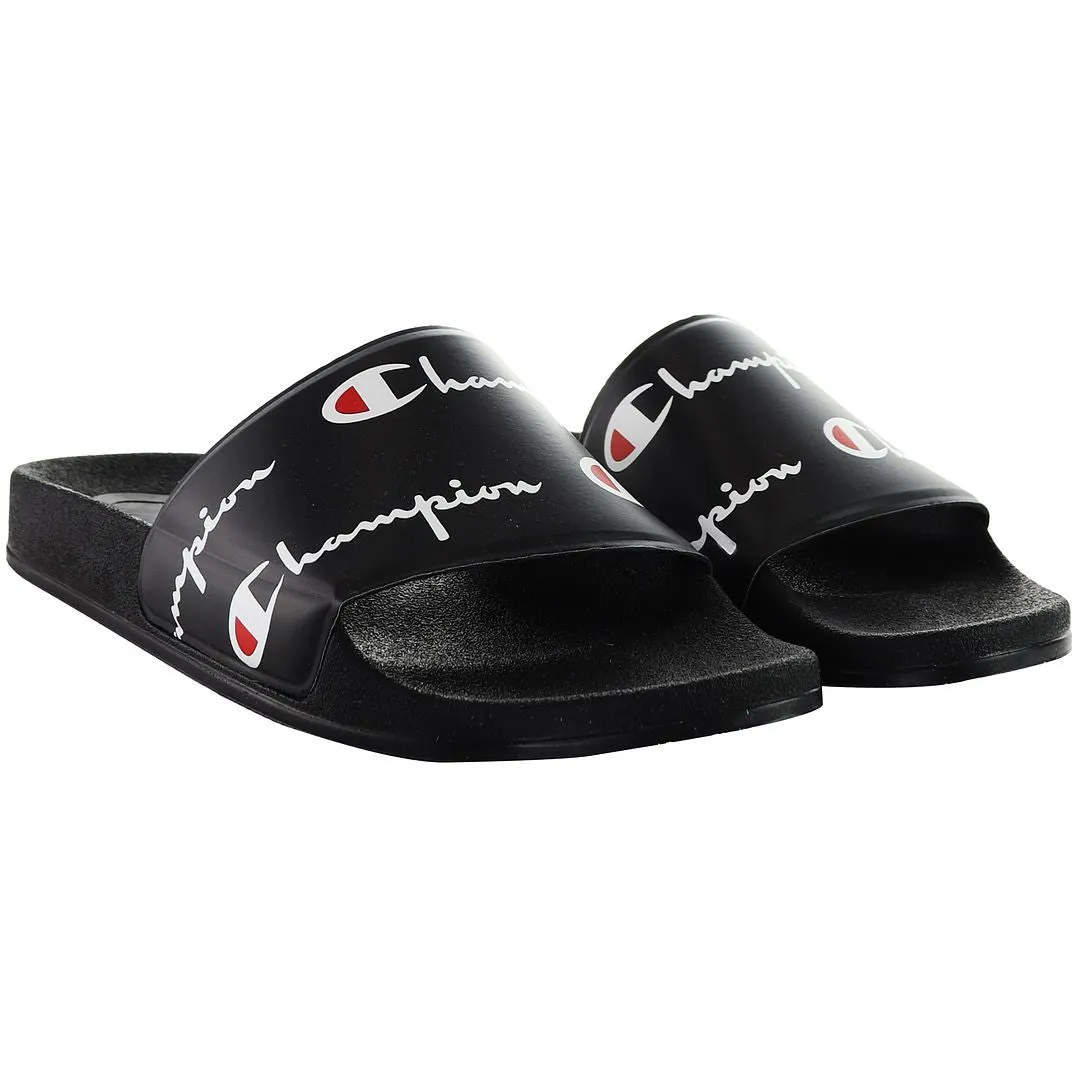 Champion Mens Black Sliders