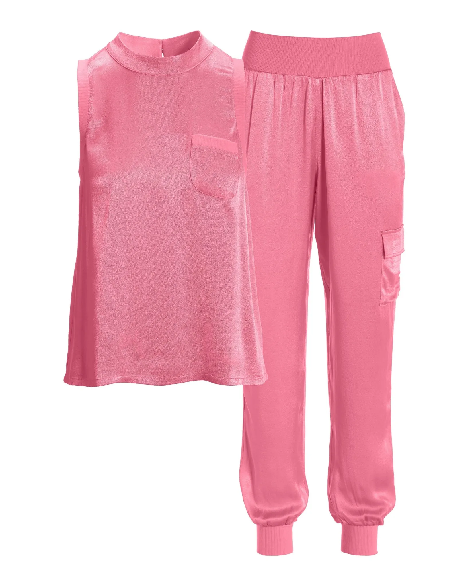 Charmeuse Cargo Set Aurora Pink