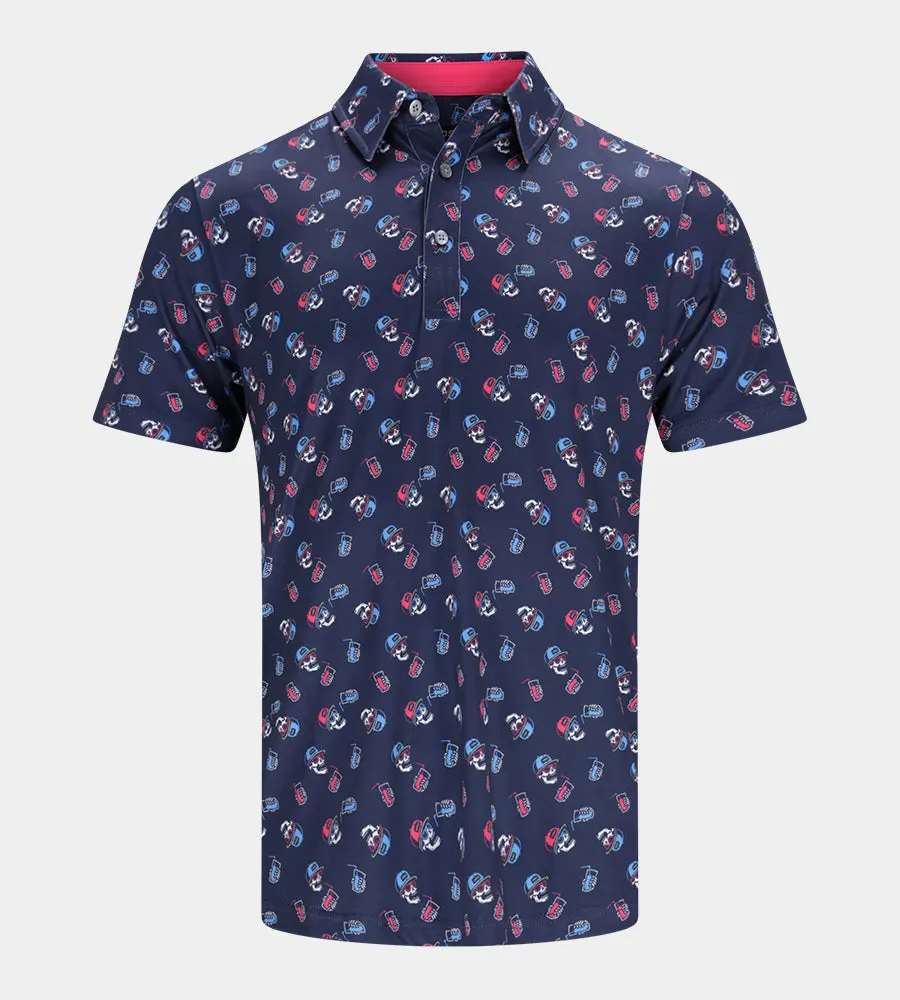 CHILL SKULLS POLO - NAVY