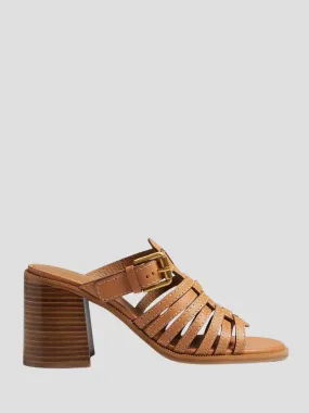 Cila Tan Woven Platform Sandals