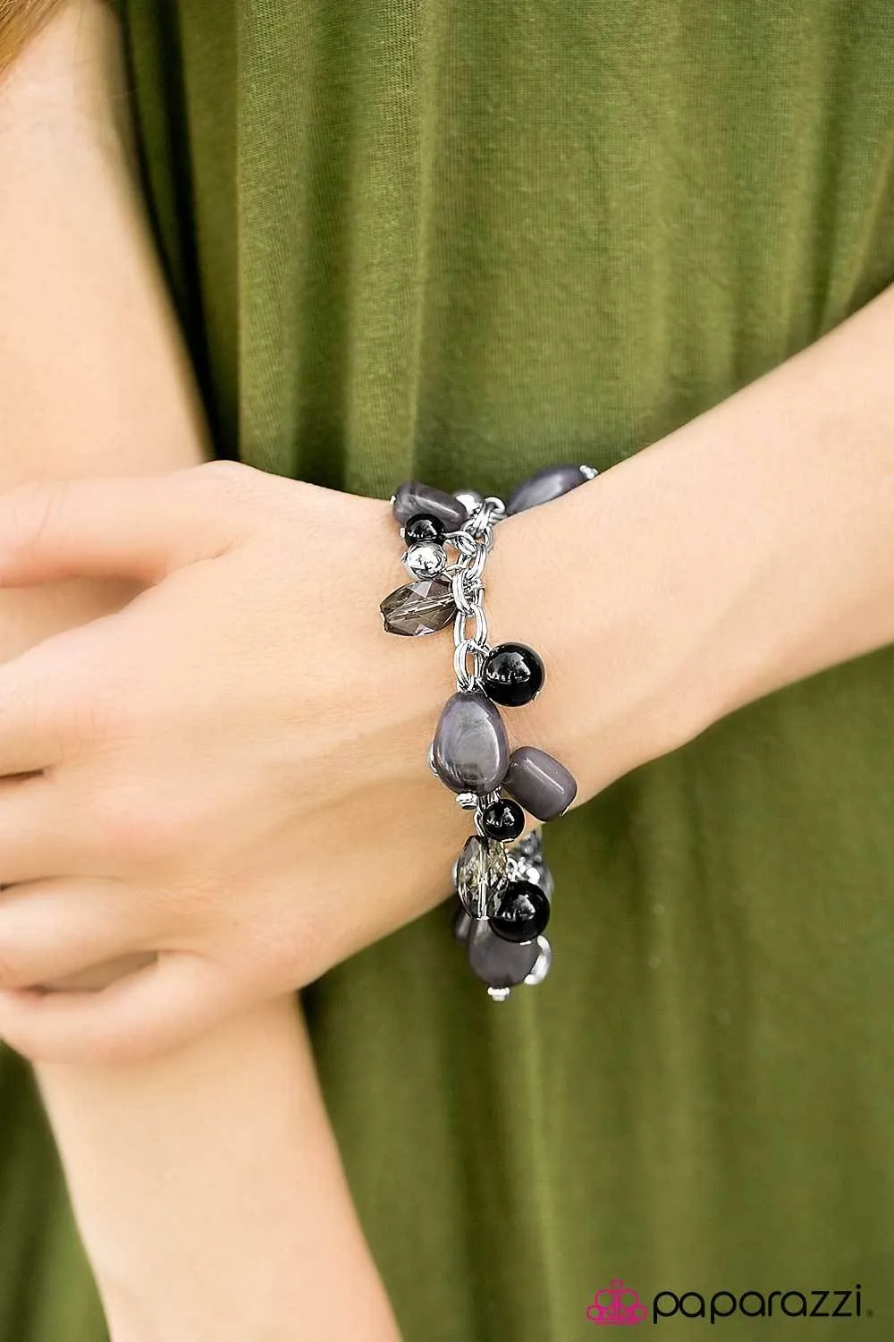 Coral Sea Black Bracelet - Paparazzi Accessories