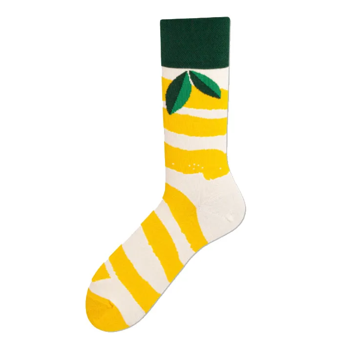 Crew Socks | Mismatched Socks - Lemon