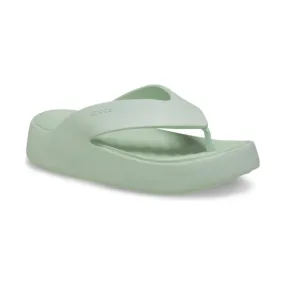 Crocs Women's Getaway Platform Flip Flop - Plaster