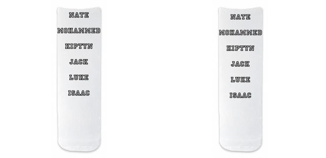 Customize ALL OVER PRINT Short Crew Socks - Unisex Adult