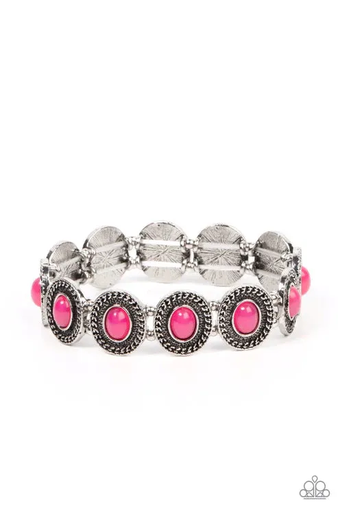 Dainty Delight Pink Bracelet - Paparazzi Accessories