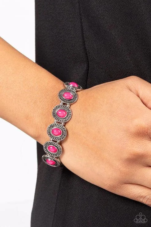 Dainty Delight Pink Bracelet - Paparazzi Accessories