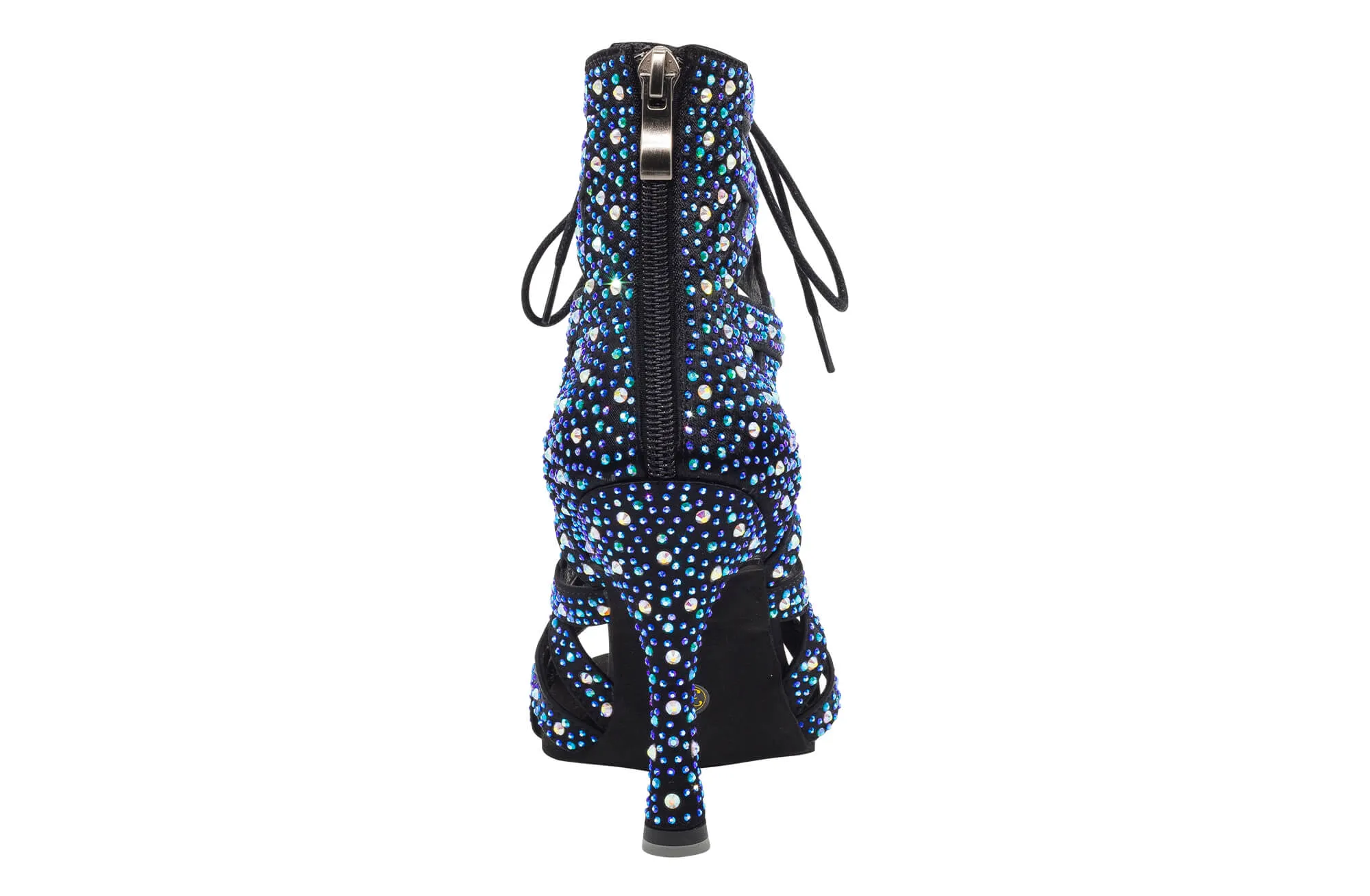 Dancin Boots Special Edition “Paola” Black Blue Crystal