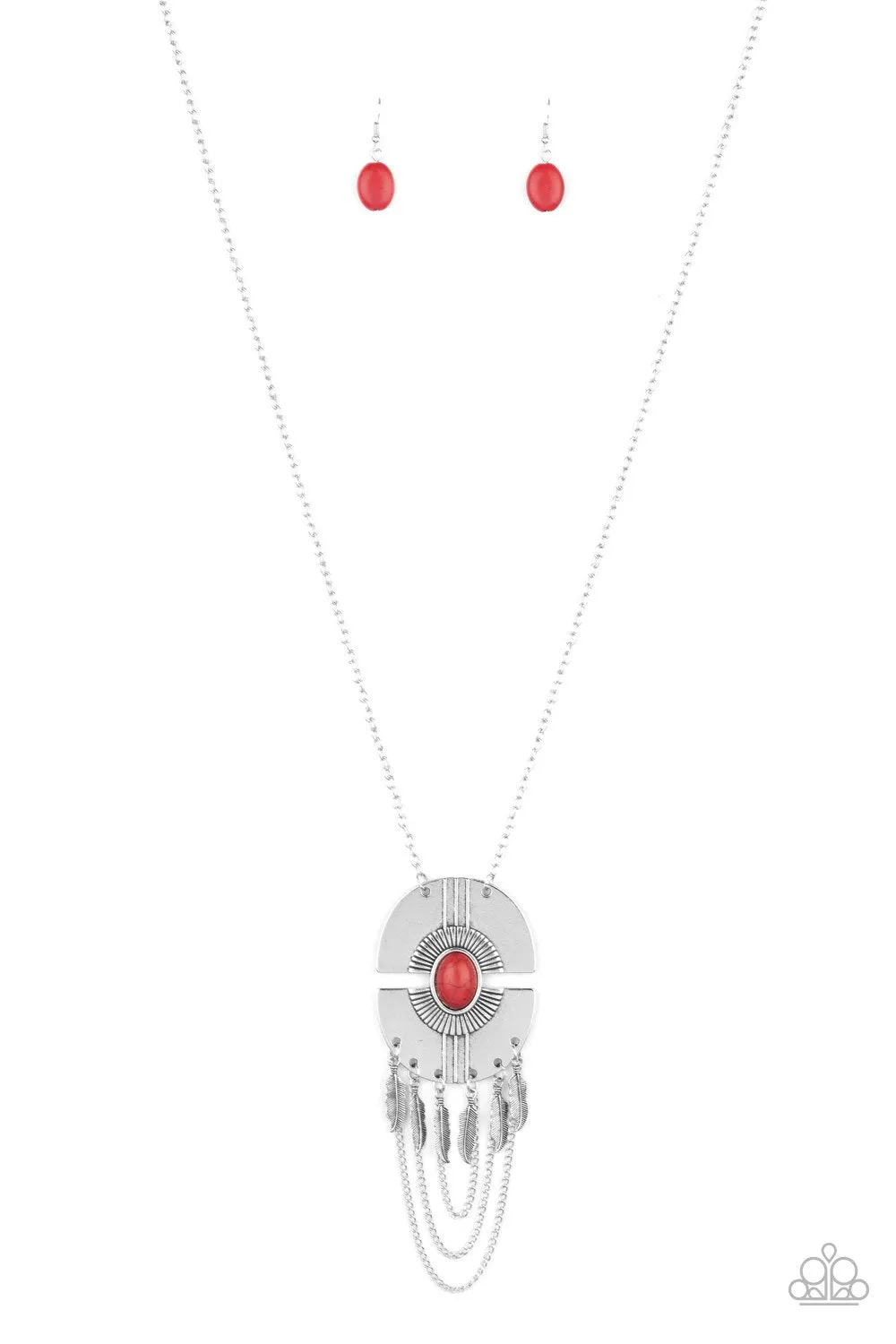 Desert Culture Red Necklace - Paparazzi Accessories