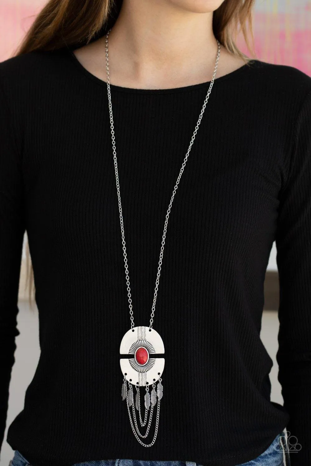 Desert Culture Red Necklace - Paparazzi Accessories