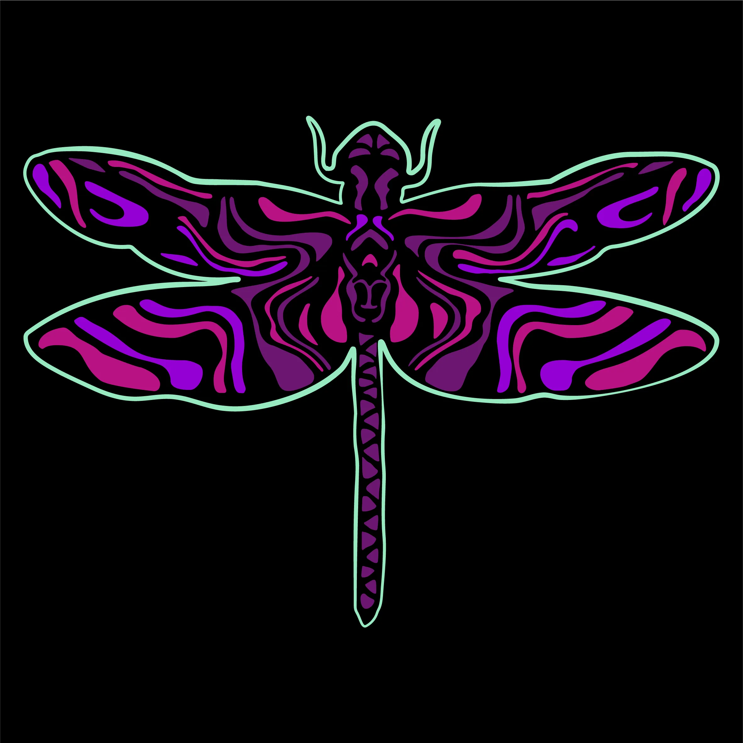 Dragonfly  (Thick T-shirt)