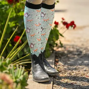 Dreamers & Schemers Boot Socks in Forest Furries - One Size