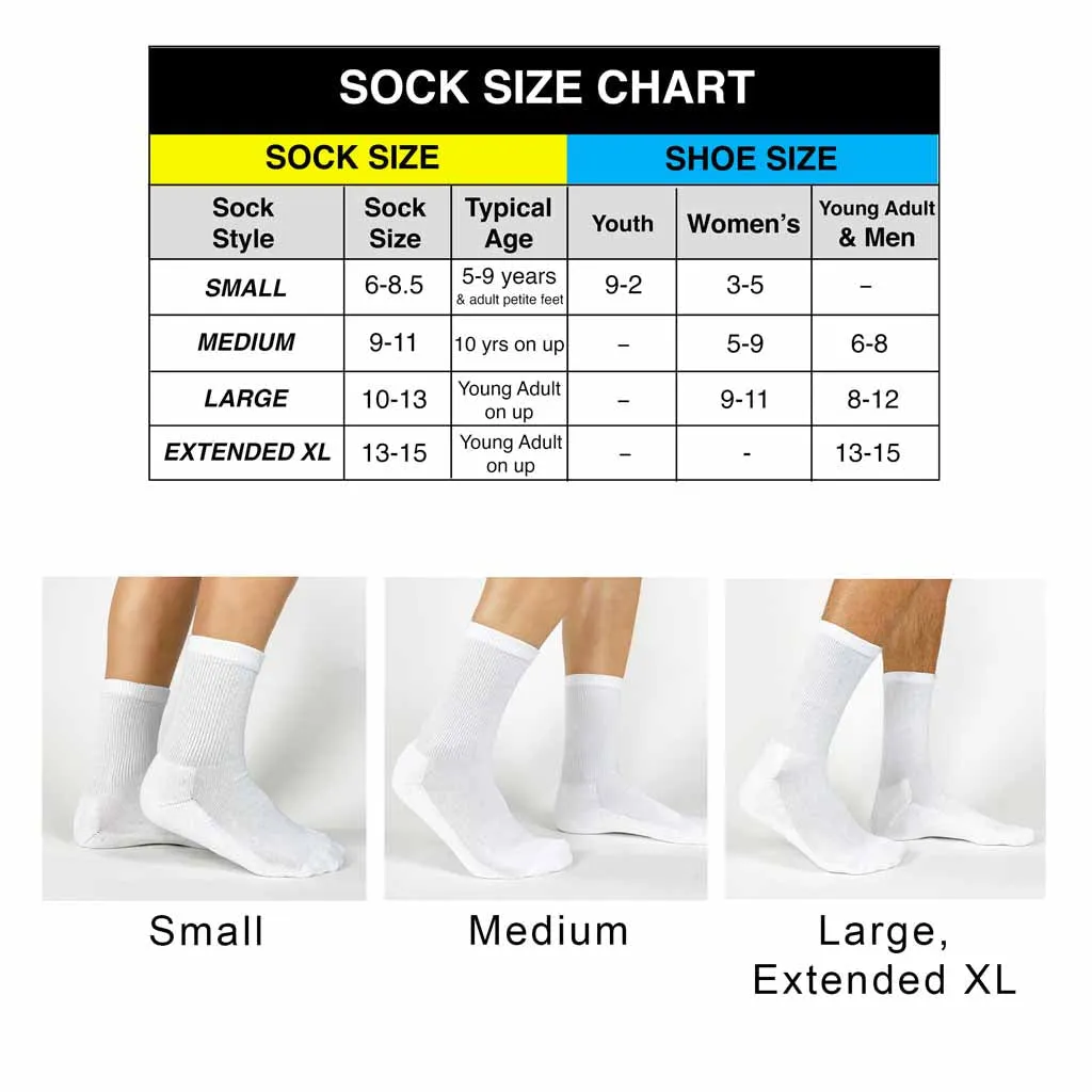 Extra Large 1/2 Cushion Cotton Ribbed Crew Socks - 3 Pack