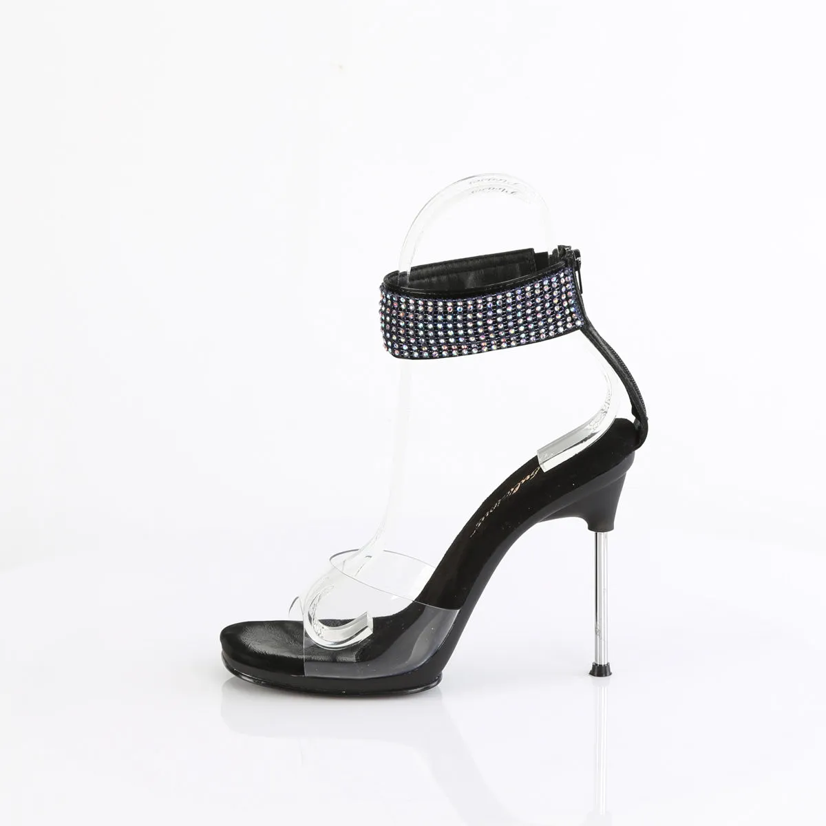 Fabulicious Chic-42-Clear-Black-Size 7-Clearance