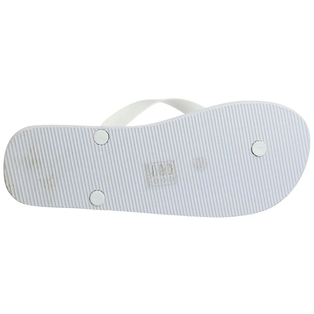 Farah Shore Mens White Flip-Flops