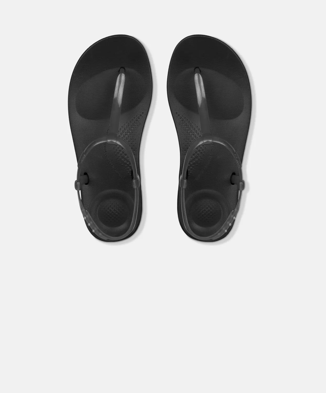 FitFlop iQushion Splash Pearlised Comfort Thong Sandals - Classic Black