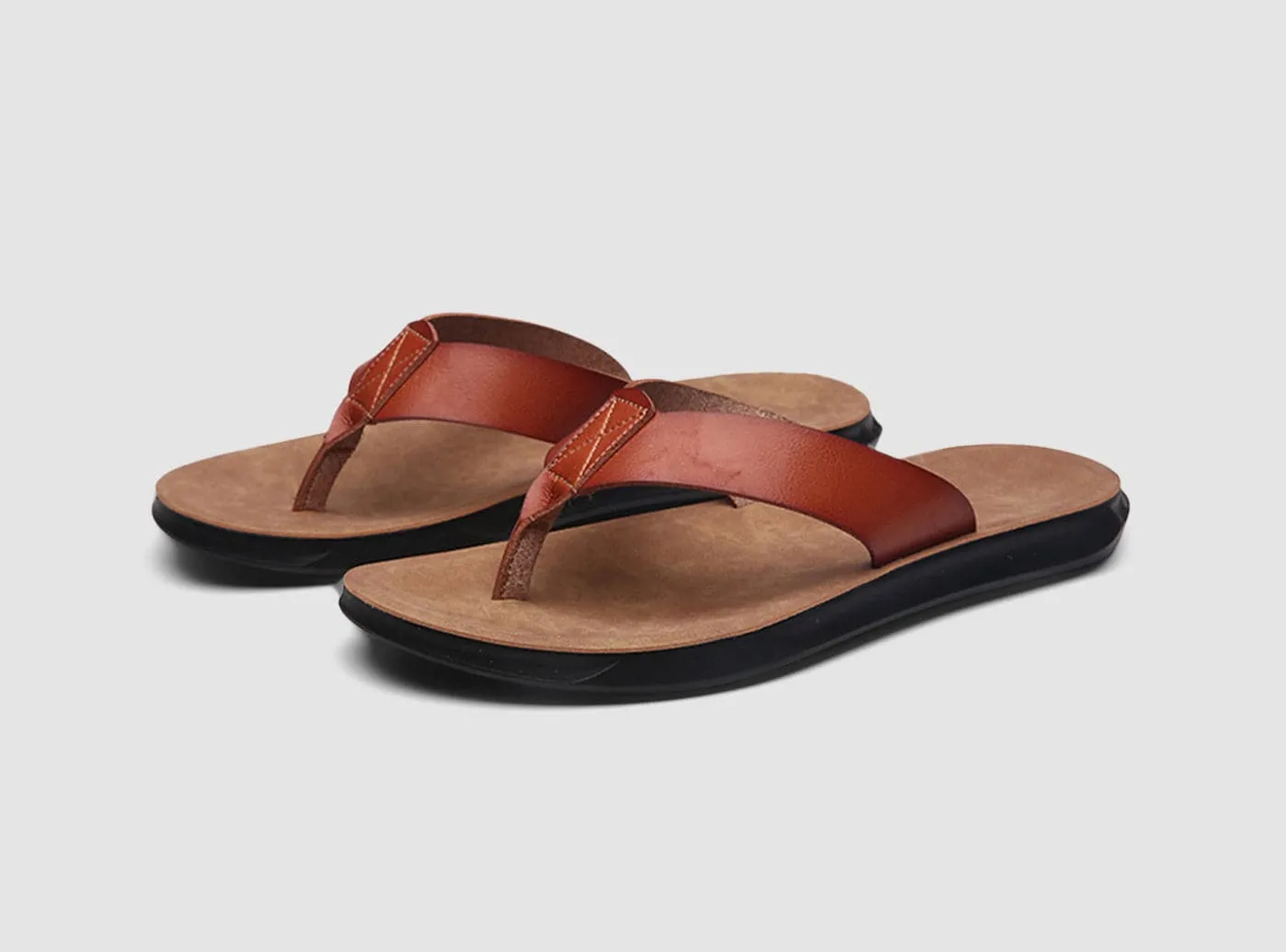 FitVille Men's SandDunes Flip Flops V2