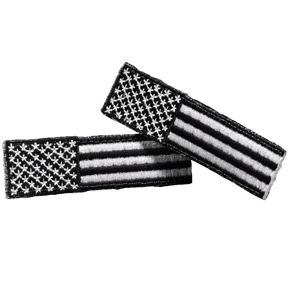 Floperator Embroidered Subdued U.S. Flag Patch Set