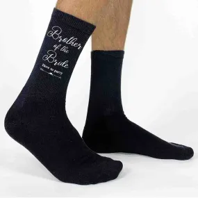 Fun Wedding Party Socks for the Brother of the Bride