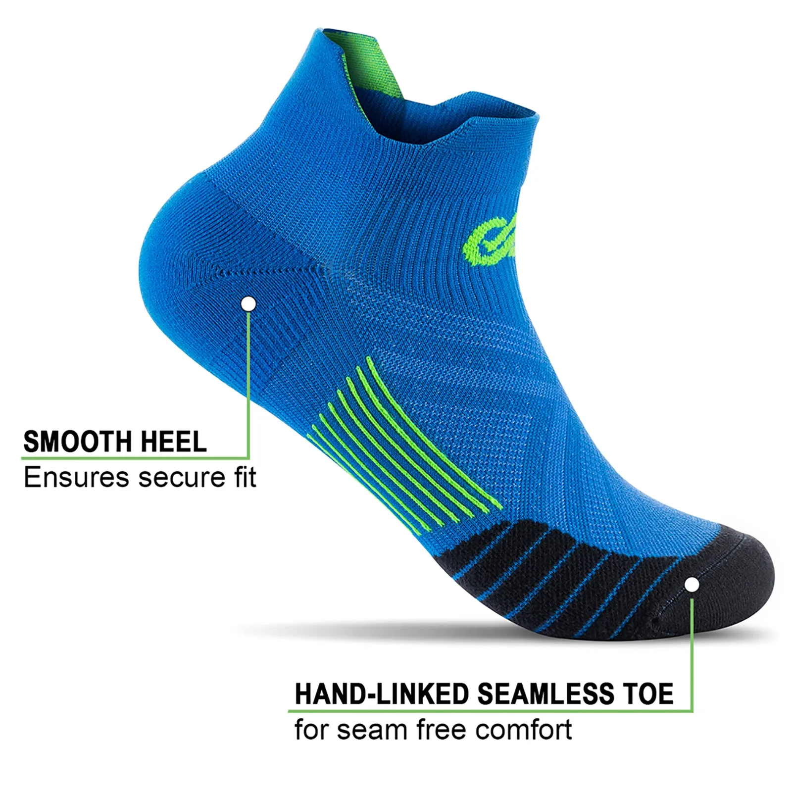 GECKOMAN x PAPLUS Ankle Compression Running Sock 2-Pairs