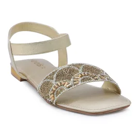 Golden Fancy Sandal 060007