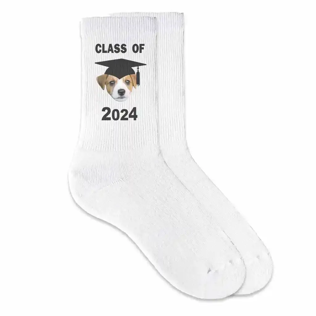 Graduation Photo Socks for the Class of 2024