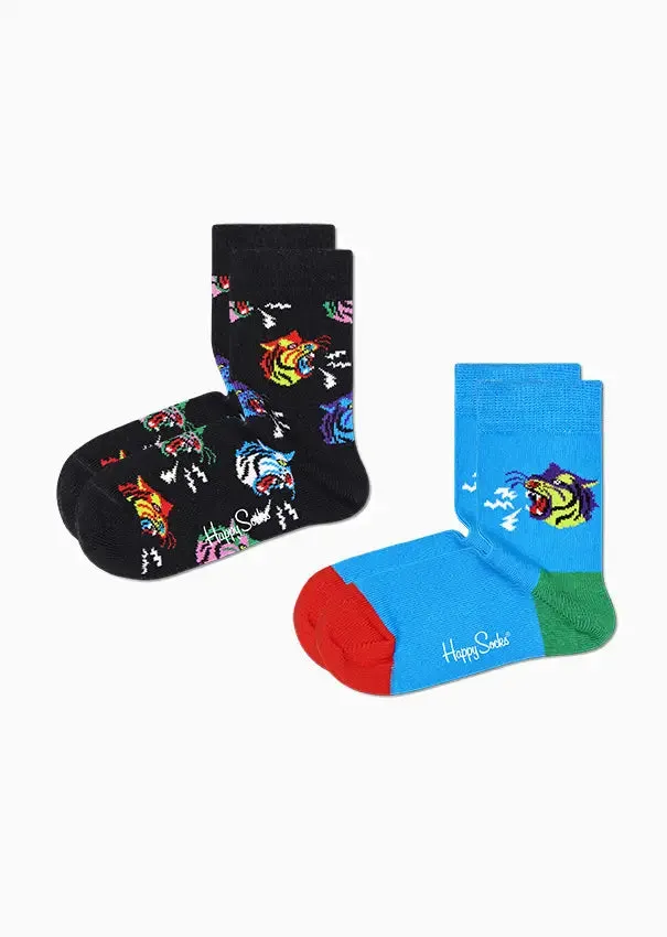 HAPPY SOCKS CHAUSSETTES KTIG02-9300 Tigre noir multi