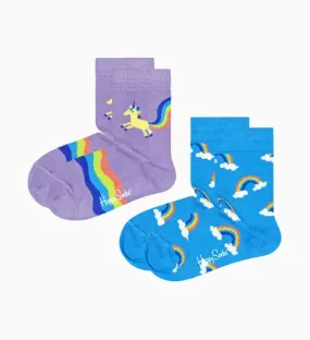 HAPPY SOCKS CHAUSSETTES KUNR02 5000 licorne violet