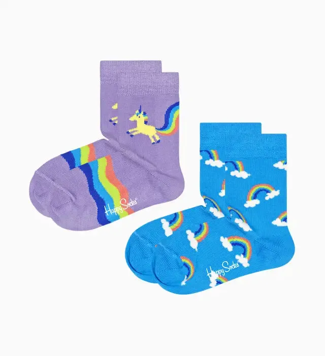 HAPPY SOCKS CHAUSSETTES KUNR02 5000 licorne violet