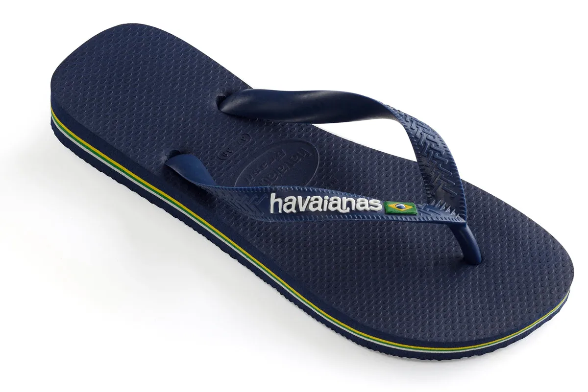 Havaianas Brasil Logo In Navy