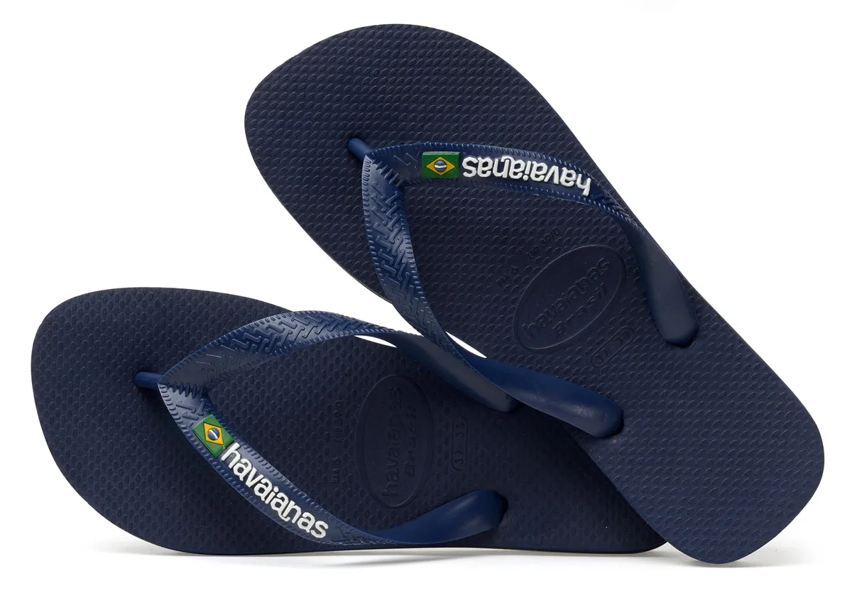 Havaianas Brasil Logo In Navy