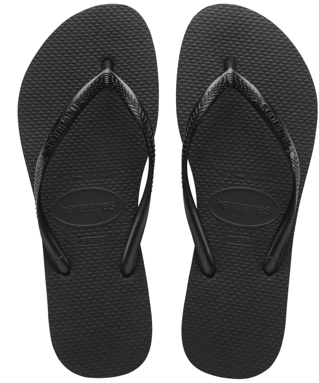 Havaianas Slim Flip Flops - Black