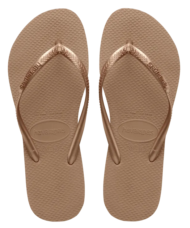 Havaianas Slim Flip Flops - Rose Gold