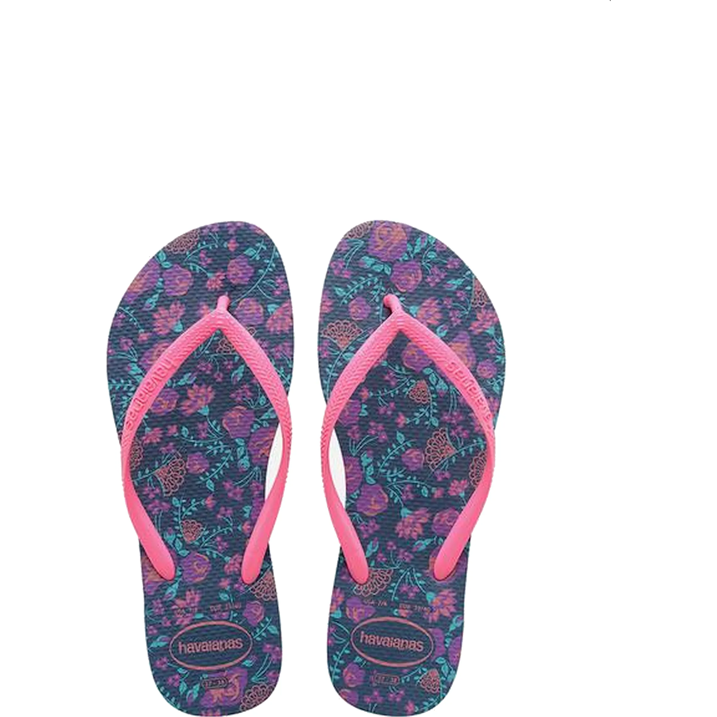 Havaianas Slim Romance Indigo Blue Slip Slops