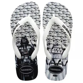 Havaianas Star Wars Mens White/Black Flip-Flops