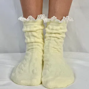 HEAVENLY ultra soft lace sock - yellow