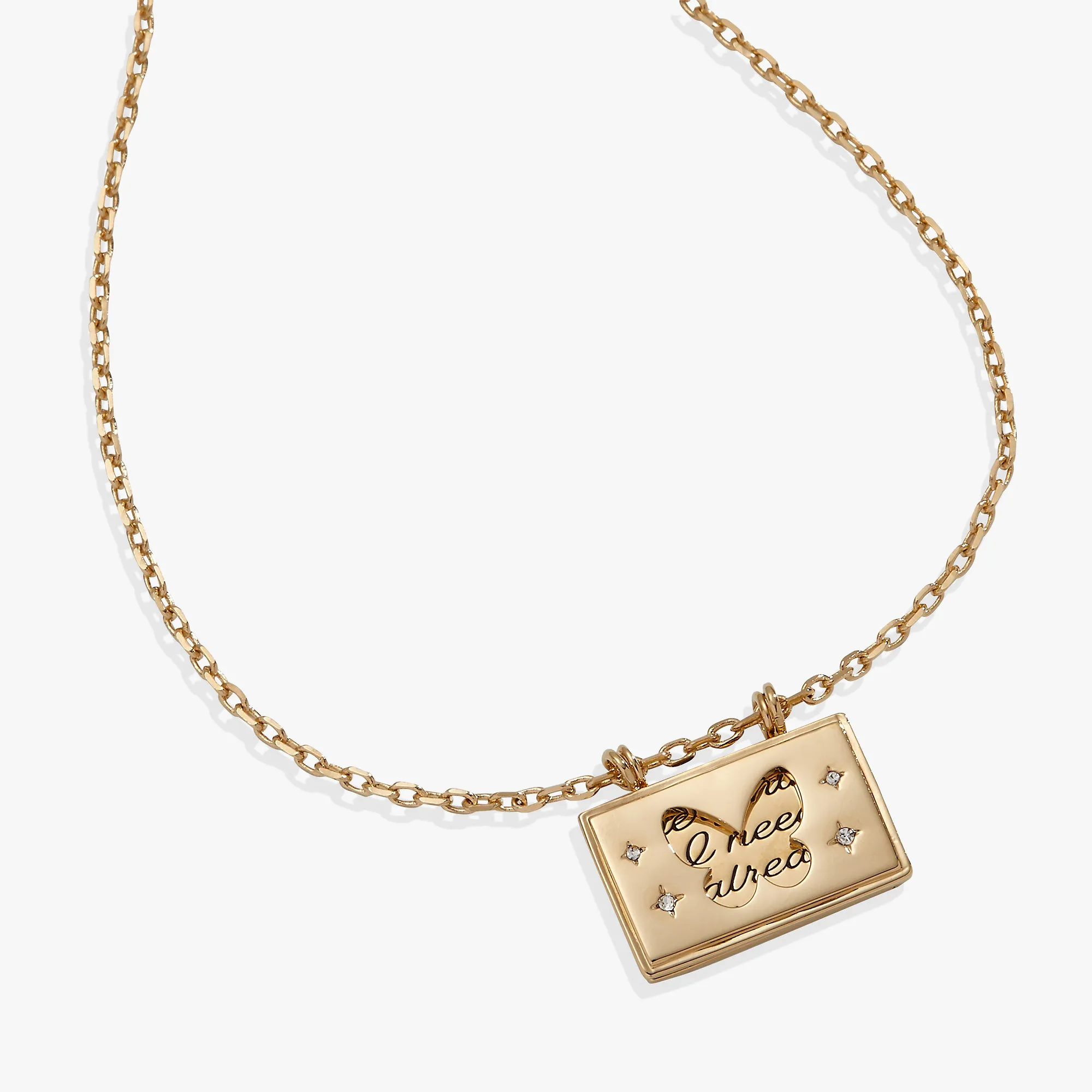 Hidden Message Butterfly Affirmation Necklace