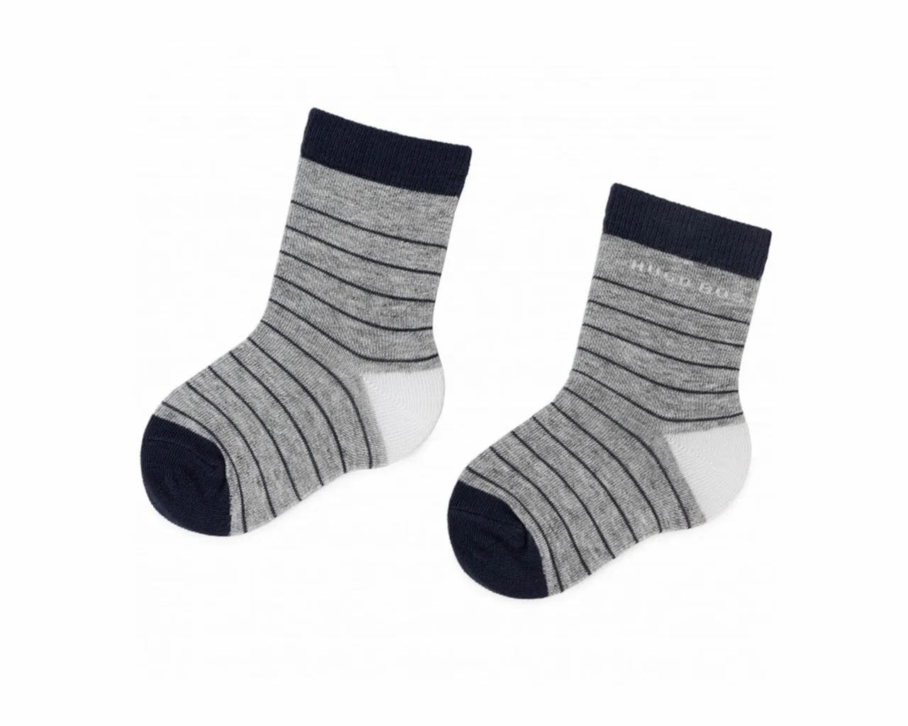 Hugo Boss Baby's J00Z01 Two Pair Pack Socks Grey White