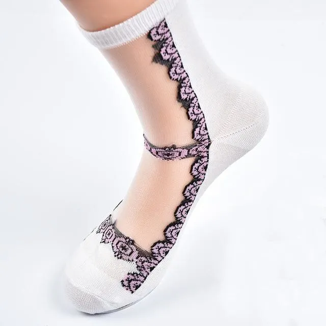 Invisible Floral Socks